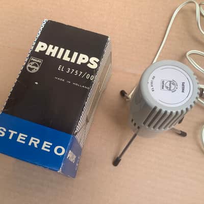PHILIPS EL 3757 / 00 stereo MICROPHONE VINTAGE TRIPOD OR STAND STEREO MICROPHONE RARE image 5