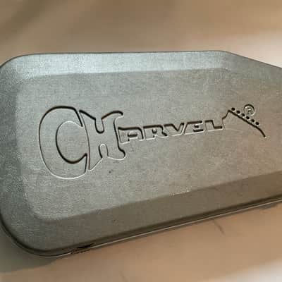 1980's Charvel Jackson Model Series Grey Chainsaw Bass Guitar Case image 2