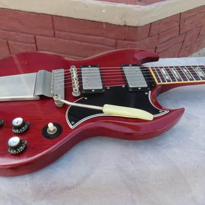 GIBSON LES PAUL SG 1963 CHERRY ORIGINAL MAESTRO CLEAN! image 3