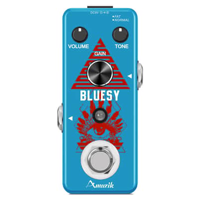 Blues Driver Bluesy Overdrive Blue King Foot Operated Effecter Wide Frequency Range Natural Tone Blues Style Overload Effect Two Modes For Electric Guitars And Bass image 1