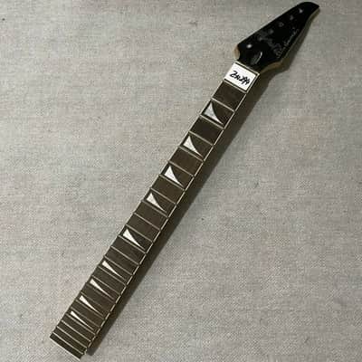 Black Maple Guitar Neck, Rosewood Fretboard 24 Frets image 1
