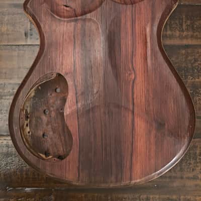 Scarlet Fire Guitars Rosebud Prototype Jerry Garcia Doug Irwin Alembic Tiger Style guitar body project Grateful Dead Cocobolo image 4