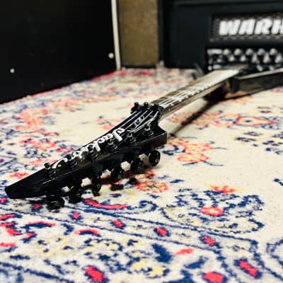 2015 Jackson Pro Series Phil Demmel Signature Demmelition King V - Made In Mexico - Black w/ Silver Bevels image 21