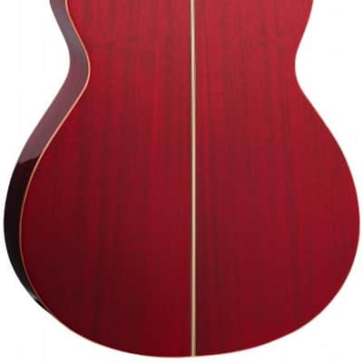 Tanglewood Winterleaf TW4 Super Folk Cutaway Electro-Acoustic Guitar, Through Red Gloss image 2