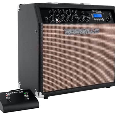 Rockville G-AMP 40 Watt Guitar Amplifier+Guitar USB A Interface Recording Cable image 7