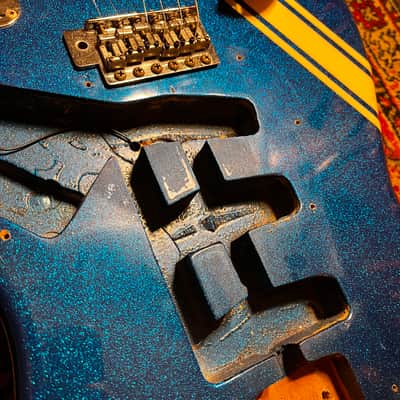 ULTRA RARE 1978 Greco ORDER MADE (Racing Stripe + Blue Metallic Sparkle) SE-600 Super Sounds S-Style ... CUSTOM SHOP Maxon "EXCEL" (1962-1964 Pre-CBS REPLICA Single Coil CLONE pickups) + GIGBAG image 12