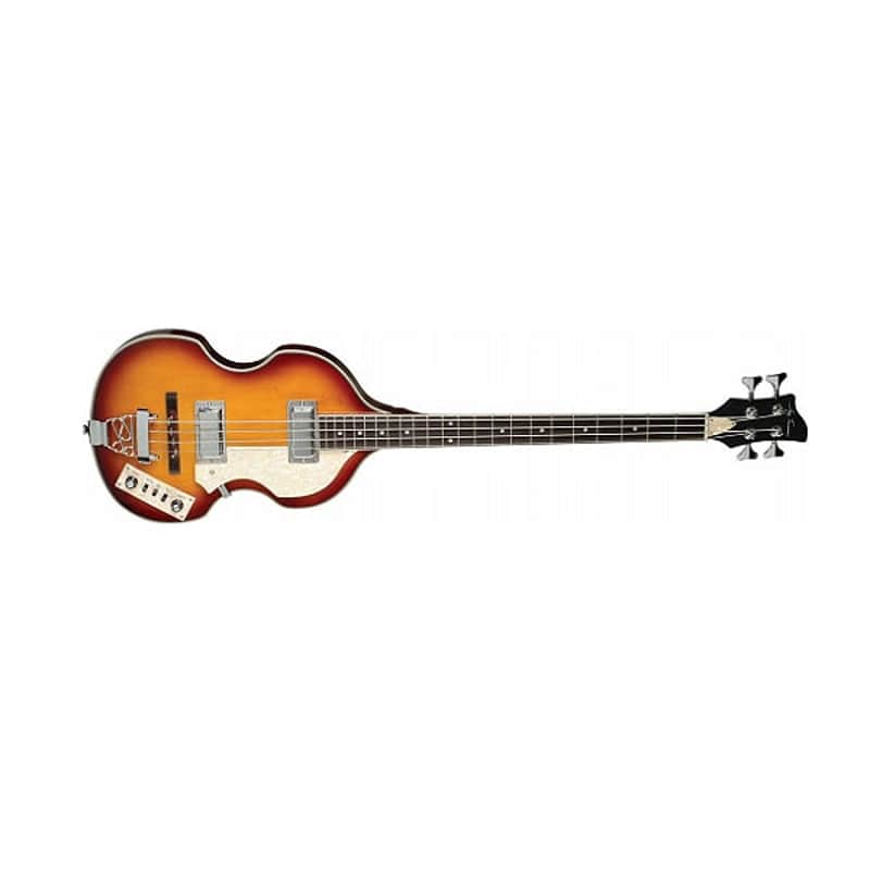 Jay Turser CL Series Short Scale Electric Bass Guitar - Vintage Sunburst image 1