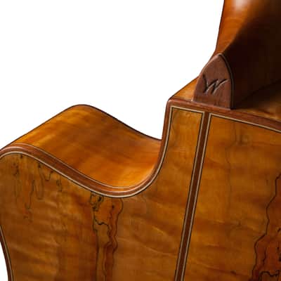 Washburn WCG66SCE Comfort Series Grand Auditorium Acoustic Electric Guitar, Natural Spalt Maple image 5