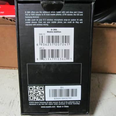 NuX B-3MA Mobile Phone Adapter & Mount Holder for B-3 Wireless System (Brand New image 2