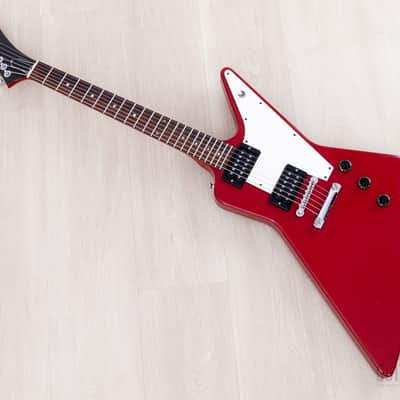 1983 Gibson Explorer Cardinal Red Custom Color Vintage Guitar w/ Dirty Fingers, Case image 11