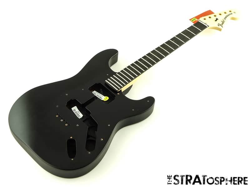 Fender American Jim Root Stratocaster Strat BODY + NECK Mahogany Ebony Black image 1