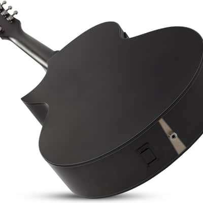 Schecter Orleans Stage-7 Acoustic Electric Guitar - Satin See Thru Black (3709) image 4