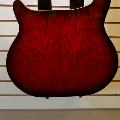 Italia Rimini Twin Double Neck, White Pearl, Redburst back 2015 NOS image 2