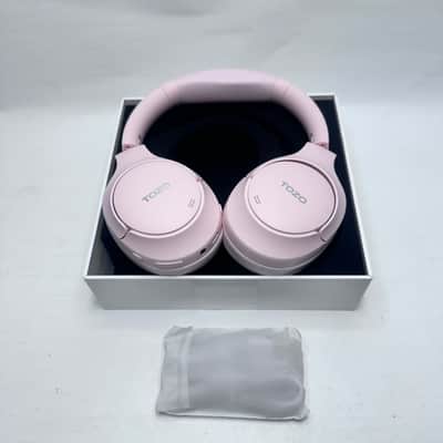 Tozo HT2 Hybrid Active Noise Cancelling Wireless Headphones - Matte Pink image 2