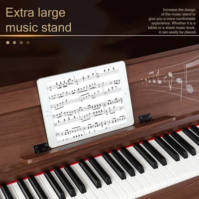 Glarry 88-Key Home Fully Weighted Hammer-action Keybed Digital Piano image 17