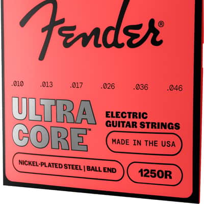 Fender 1250R Ultracore Electric Guitar Strings, NPS, Ball End, Regular 10-46 image 2
