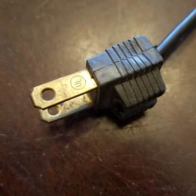 Bell & Howell ME Power Cord for 285 Filmosound Amp electric cable supply wire Original vintage 1950s - Black image 8