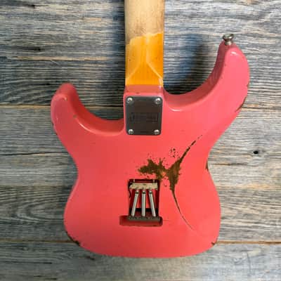 Friedman Vintage S Aged Electric Guitar - Coral (Medium Aging) image 8