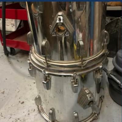 Ludwig Vintage Chromed Maple Drums 1980’s - Chrome (Stainless Steel Color) image 6