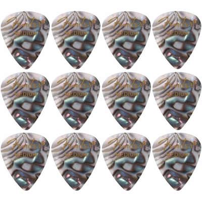 Fender 351 Shape Premier Celluloid Guitar Picks, Medium, Abalone, 12-Pack image 2