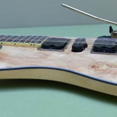 Ibanez S-Series S770PB Poplar Burl Natural Flat Guitar with Wizard II 3 Piece Maple Neck image 6