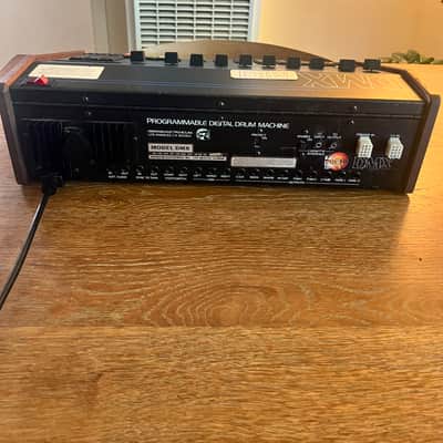 Oberheim DMX 8-Voice Drum Machine 1981 - Blue with Wood Sides image 9