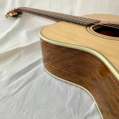K Yairi KY FYM94 OV/SPR(14 fret folk) Masterworks (2024) 61540, Ovankol /Spruce, Hiscox case. Handmade in Japan. image 11