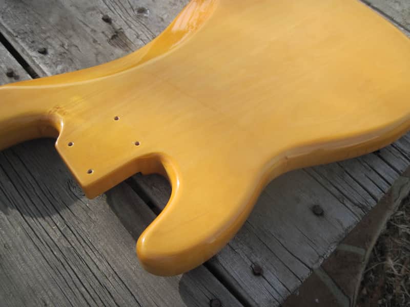 Fender Squier Precision Bass Body 2010 Natural/Amber | Reverb Finland