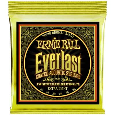 ERNIE BALL 2560 Everlast Bronze 010-050 Coated Saiten für Akustikgitarre Extra Light image 1
