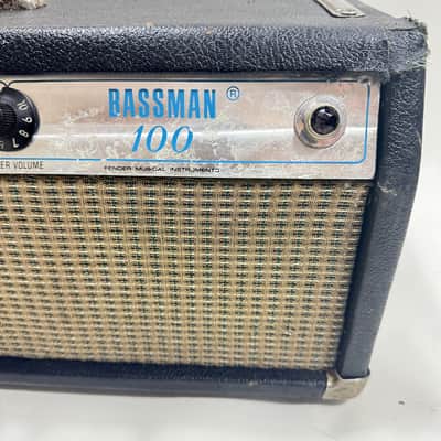 Fender Bassman 100 2-Channel 100-Watt Guitar Amp Head 1972 - 1976 - Silverface image 5