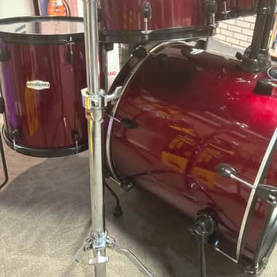 Pearl Forum 5-Piece Drum Set w/Hardware - Wine Red (Used) image 3