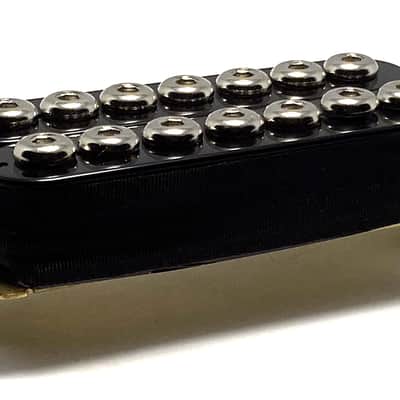Dragonfire 7 String Crusader Humbucker Pickup, Bridge Position Dedicated Performance, Black with Chrome Poles image 2