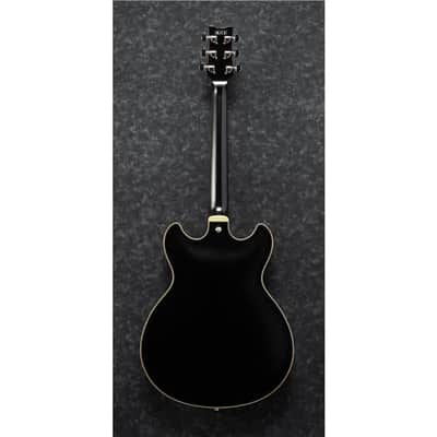 Ibanez John Scofield Signature JSM20 Electric Guitar with Case, Ebony Fretboard, Black Low Gloss image 2