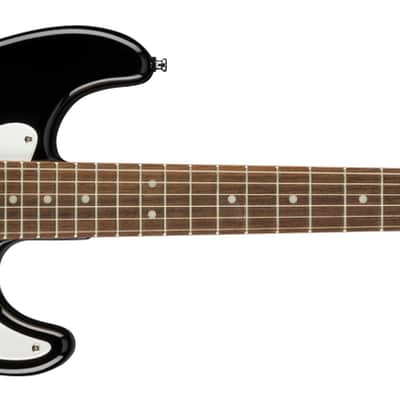 Squier Mini Stratocaster - Laurel Fingerboard - White Pickguard - Black image 2