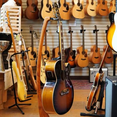 Epiphone EJ-200SCE Acoustic-Electric Guitar 2019 Vintage Sunburst w/Epiphone Hard Case image 5