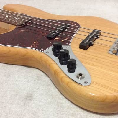 2007 Left Handed Lefty Fender Special Edition Deluxe Jazz Bass Natural Ash image 9
