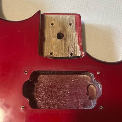1985 Korean Kramer Striker 200st Candy Red Stratocaster Plywood Guitar Body Floyd Tremolo image 8