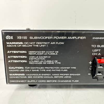 DBX XB150 Vintage Subwoofer Amplifier image 9