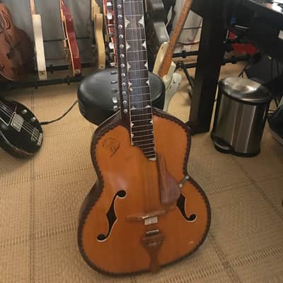 Mohan Veena Deluxe - fully carved version with top gourd image 1