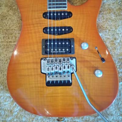 Jackson DK2 1998 Amber Sunburst Made in Japan image 6