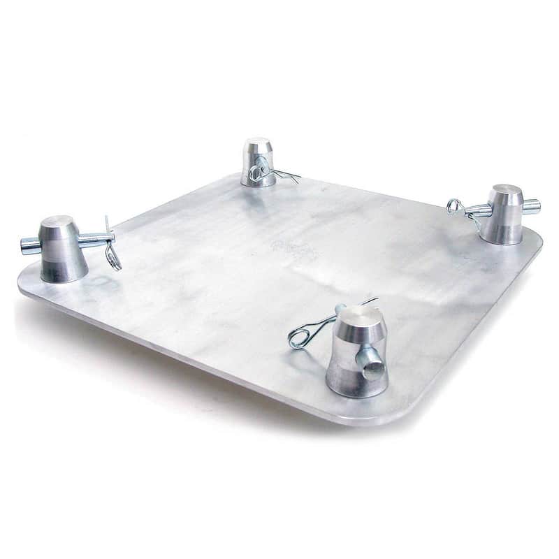 Global Truss SQ-4137 12"X12" Aluminum Base Plate For Square Trussing image 1