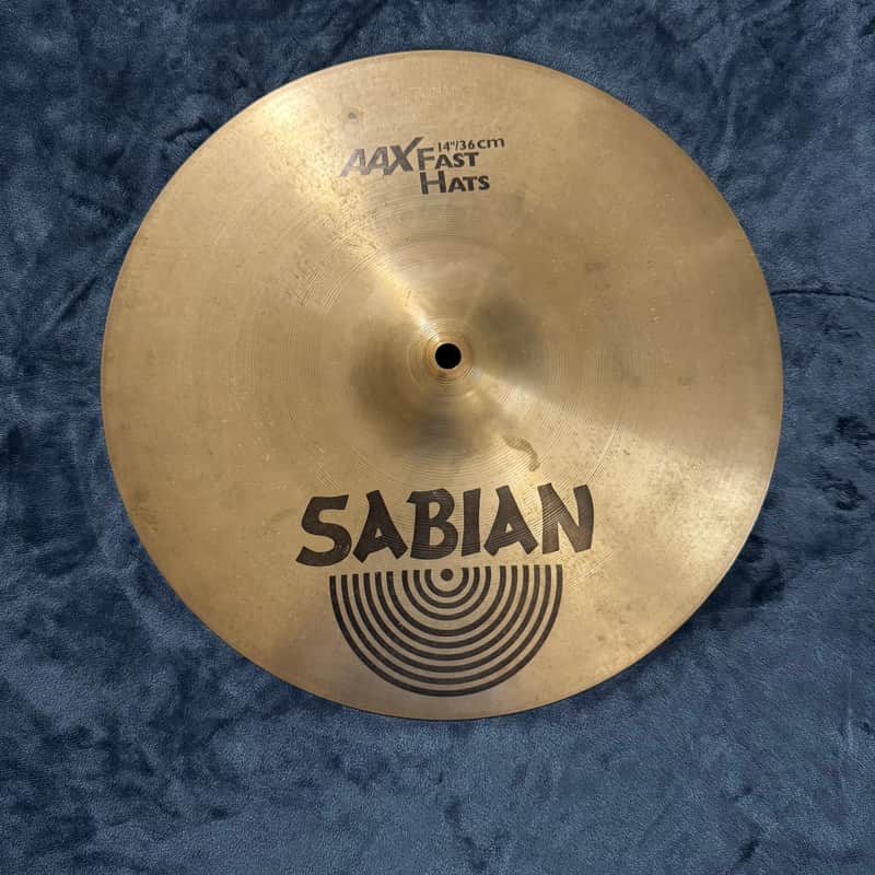 Sabian 14" AAX Fast Hi-Hat Cymbals (Pair) 2000 - 2001 - Natural image 1
