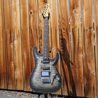 Schecter DIAMOND SERIES PROTOTYPE California Classic - Charcoal Burst 6-String w/ Hard Case (2023) image 4
