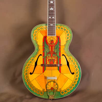 2001 Gibson L-5 Stained Glass Custom Acoustic Guitar (Super 400 L-7) image 2