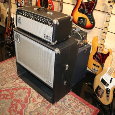 1978 Music Man HD-130 bass head with 2x12 RH cab image 3