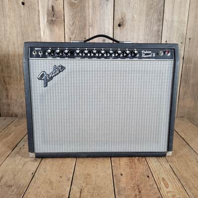Fender Deluxe Reverb II 2-Channel 20-Watt 1x12" Guitar Combo 1981 - 1986 - Black image 1