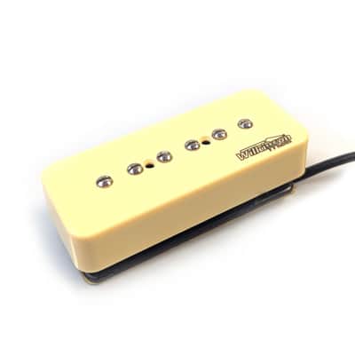Fuzzy Duck™ Black Series Single Coil Pickups for Stratocasters (Bridge) - White with Logo image 6
