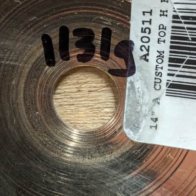 Zildjian 14" A Custom Hi-Hat Cymbals (Pair) 1991 - Present - Brilliant image 19