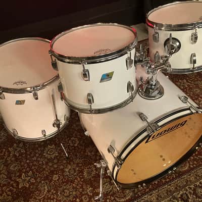 Ludwig Mixed-Era Player Shell Pack White Cortex 22/12/13/16 B/O Badge image 2