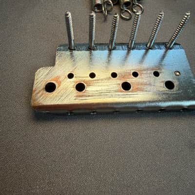 Fender Vintage Stratocaster Tremolo Bridge Plate w/ Screws and Springs 60’s image 4